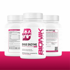 Bionik Nutrition Dige Enzyme | Advanced Digestive Enzyme Supplement for Nutrient Absorption | 60 Tablets - BIONIK NUTRITION