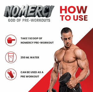 The Formulator NOMERCY Pre-Workout | High-Stim Formula for Energy, Pump & Focus | Beta Alanine & Citrulline - BIONIK NUTRITION