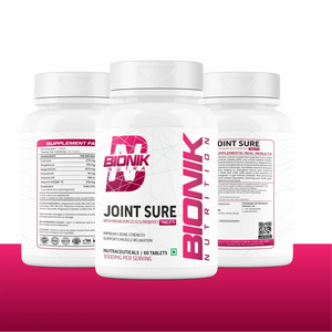 Bionik Nutrition Joint Sure | Bone & Joint Support Supplement with Calcium, D3, K2 & Probiotics | 60 Tablets - BIONIK NUTRITION