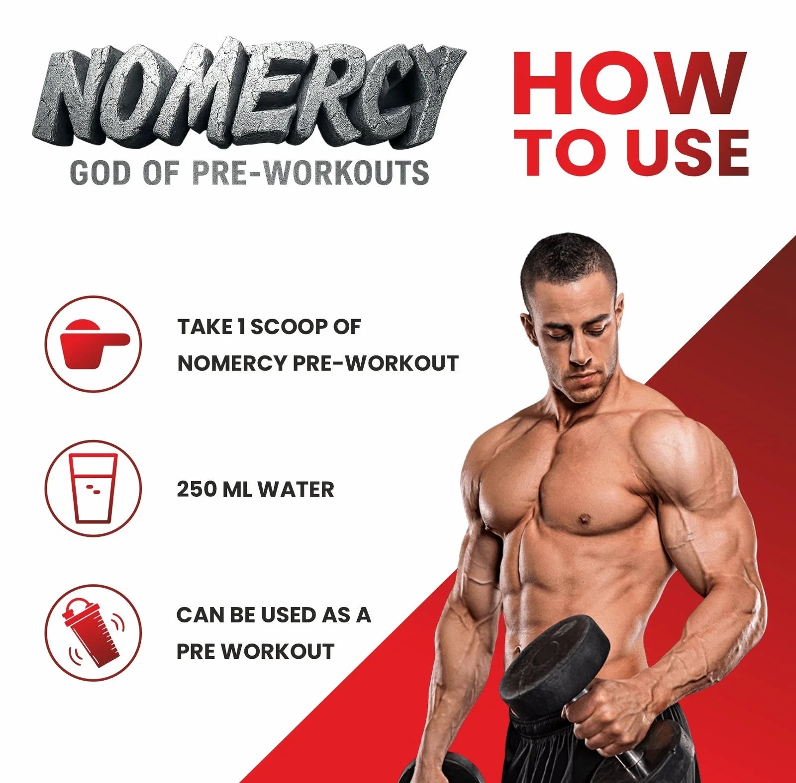 The Formulator NOMERCY Pre-Workout | High-Stim Formula for Energy, Pump & Focus | Beta Alanine & Citrulline - BIONIK NUTRITION