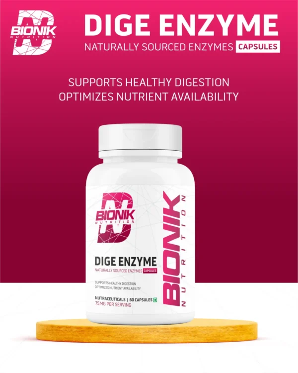 Bionik Nutrition Dige Enzyme | Advanced Digestive Enzyme Supplement for Nutrient Absorption | 60 Tablets - Image 10