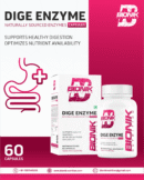 Bionik Nutrition Dige Enzyme | Advanced Digestive Enzyme Supplement for Nutrient Absorption | 60 Tablets