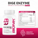Bionik Nutrition Dige Enzyme | Advanced Digestive Enzyme Supplement for Nutrient Absorption | 60 Tablets