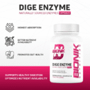 Bionik Nutrition Dige Enzyme | Advanced Digestive Enzyme Supplement for Nutrient Absorption | 60 Tablets
