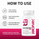 Bionik Nutrition Dige Enzyme | Advanced Digestive Enzyme Supplement for Nutrient Absorption | 60 Tablets