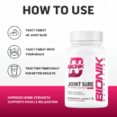 BiBonik Nutrition Joint Sure | Bone & Joint Support Supplement with Calcium, D3, K2 & Probiotics | 60 Tablets