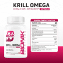 Bionik Nutrition Krill Omega | Antarctic Krill Oil with Astaxanthin | EPA & DHA for Heart, Brain & Joint Support | 60 Softgels