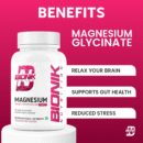 BIONIK Magnesium Tablets | 2000mg High Absorption Magnesium Glycinate | 60 Tablets | Sleep, Muscle Recovery & Stress Support