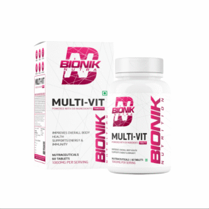 BIONIK Multi-Vit | Multivitamin for Men & Women | 59 Essential Nutrients | 60 Tablets | Immunity, Energy, and Daily Wellness Support