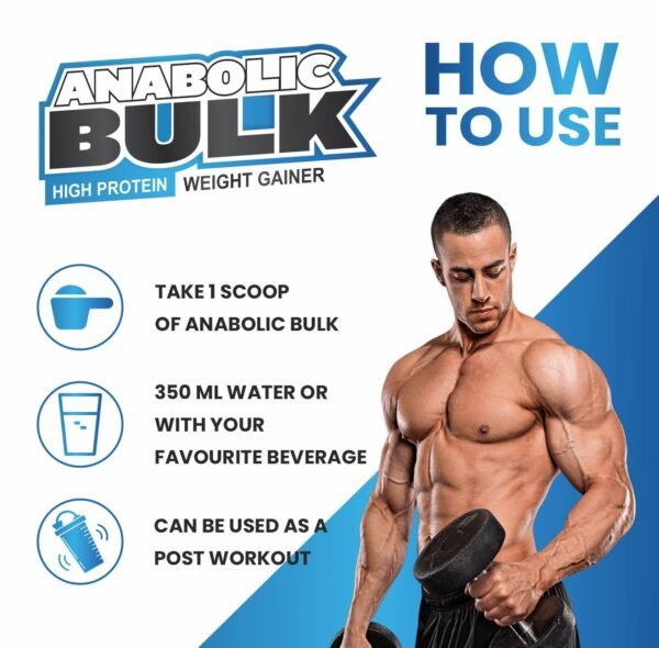 Anabolic Bulk Weight Gainer | High Protein | Creatine | Ashwagandha - Image 5