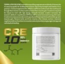 The Formulator CRE10 Ultra Pure Creatine Monohydrate, Creapure Certified, Mixes Easily, 3 g Scoop, Workout Support, 80 Servings, 240 g – Unflavored