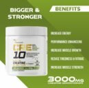 The Formulator CRE10 Ultra Pure Creatine Monohydrate, Creapure Certified, Mixes Easily, 3 g Scoop, Workout Support, 80 Servings, 240 g – Unflavored