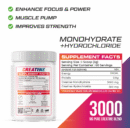 The Formulator CRE10 Ultra Pure Creatine Monohydrate, Creapure Certified, Mixes Easily, 3 g Scoop, Workout Support, 80 Servings, 240 g – Unflavored