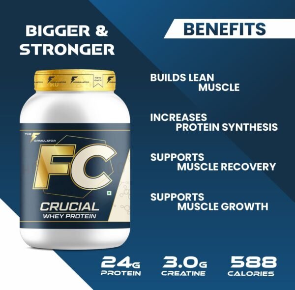 Crucial Whey | 35g Protein | Creatine | Tribulus | Probiotics | Enzymes - Image 4